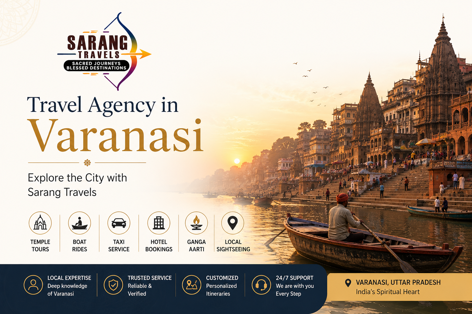 Travel Agency in Varanasi – Explore the City with Sarang Travels